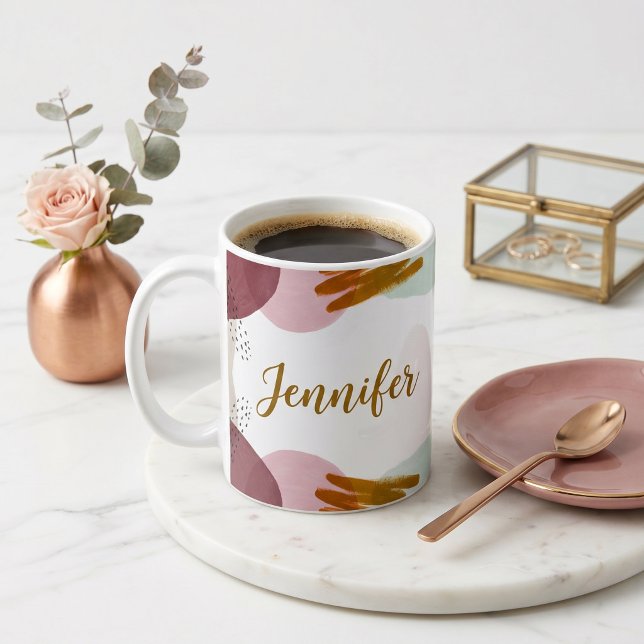 Abstract paint personalised  coffee mug (Creator Uploaded)