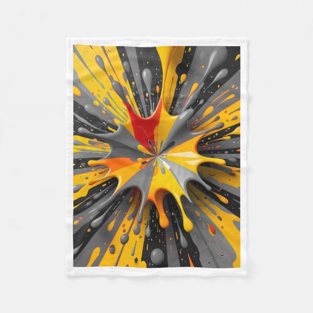 Abstract Paint Splash Blanket (Front)