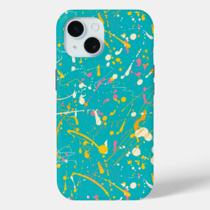 Abstract Paint Splash iPhone 15 Case
