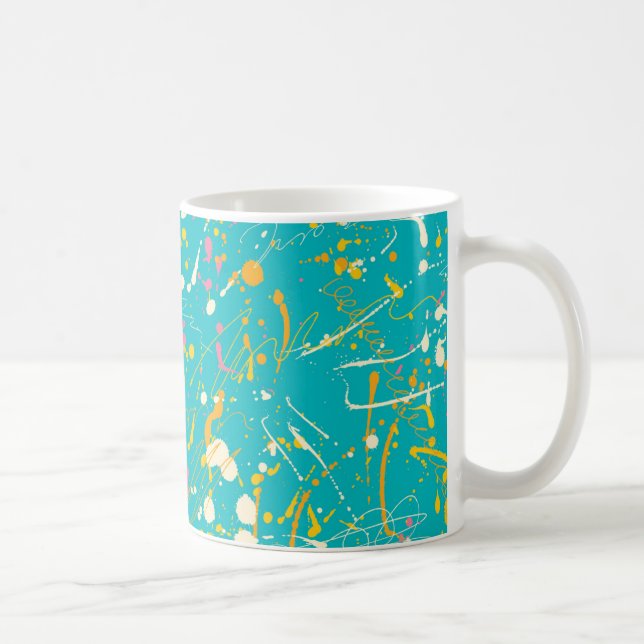 Abstract Paint Splash Coffee Mug (Right)