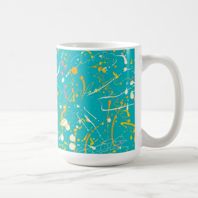Abstract Paint Splash Coffee Mug (Right)