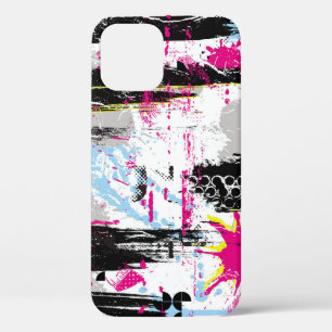 Abstract paint splash, seamless pattern. iPhone 12 case