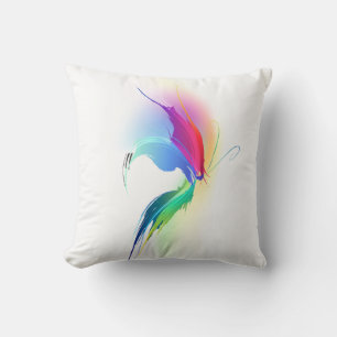 Abstract Paint Splatter Butterfly Cushion