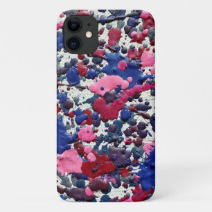 abstract paint splatter iPhone 11 case
