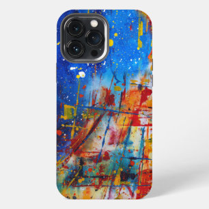 Abstract Paint Splatter iPhone 13 Pro Max Case