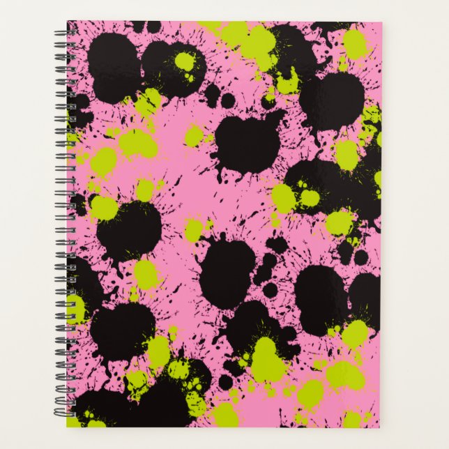 Abstract Paint Splatter Pattern Planner (Front)