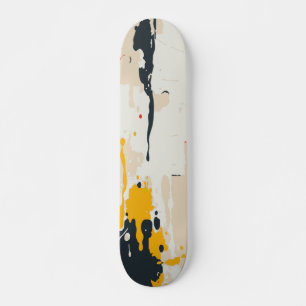 Abstract Paint Splatter Street Art Design Skateboard