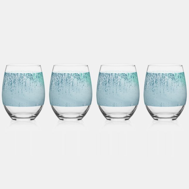 Abstract Paint Splatter Tumbler Drinking Glass (Front)