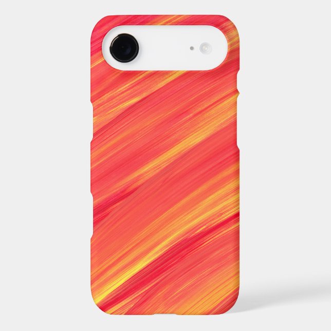 Abstract Paint Streaked Orange &Yellow Case-Mate iPhone Case (Back)