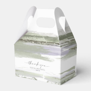 Abstract Paint Stroke Wedding Thanks V2 Olve ID886 Favour Box