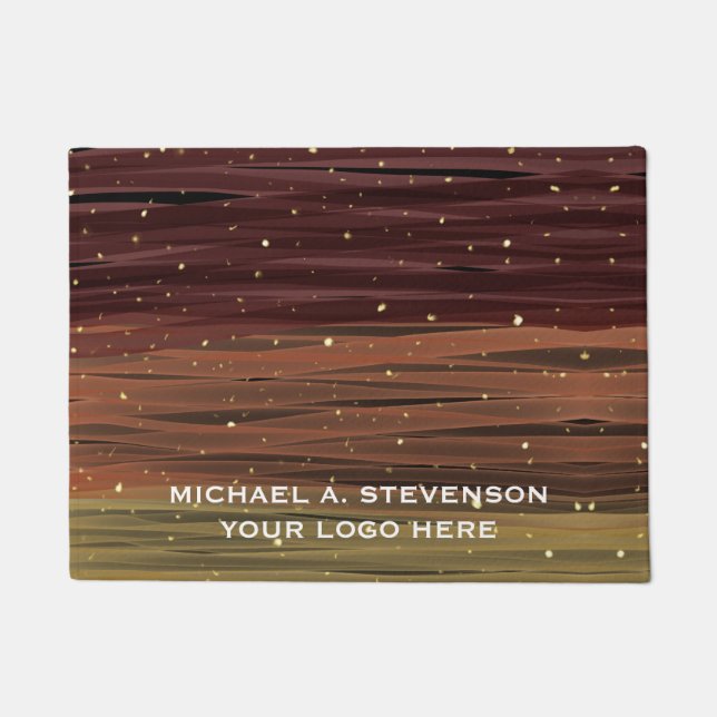 Abstract Paint Strokes Customised Doormat (Front)