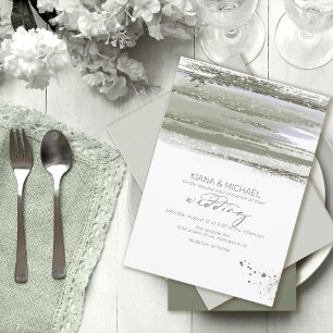 Abstract Paint Strokes Wedding ID886