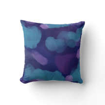 Abstract paint watercolor blue pink purple