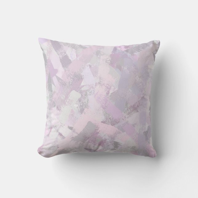 Abstract Painted Brush Strokes texture Cushion (Front)