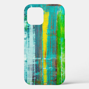 Abstract painted canvas. Oil paints on a palette.  iPhone 12 Case