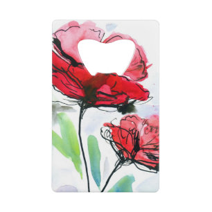 Abstract painted floral background