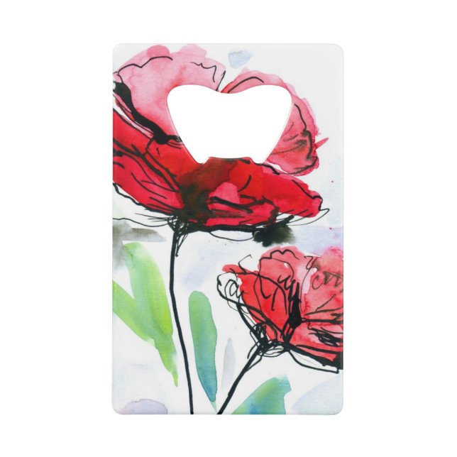 Abstract painted floral background (Front)