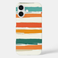 Abstract Painted Horizontal Brush Stripes Boho