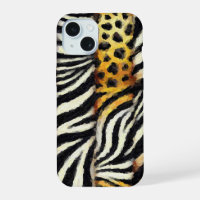 Abstract Painted Mixed Wild Animal Print