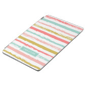 Abstract Painted Stripes Monogram iPad Air Cover (Side)