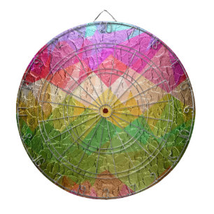Abstract Painting Abstract Art 4 Dartboard
