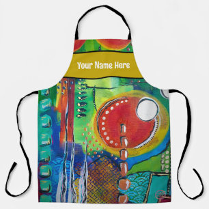 Abstract Painting Apron