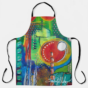 Abstract Painting Apron