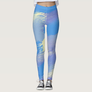 abstract painting art leggings