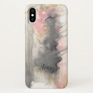 Abstract Painting Art With Monogram iPhone X Case