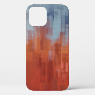 Abstract painting backdrop on concrete wall. Colou iPhone 12 Case