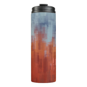 Abstract painting backdrop on concrete wall. Colou Thermal Tumbler