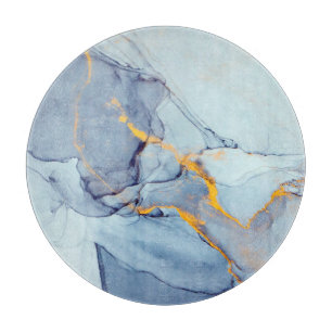 Abstract Painting Background: Colourful Oil Paint. Cutting Board