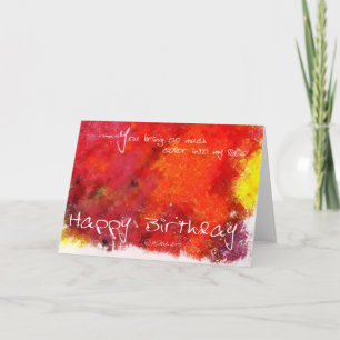 Abstract Painting Birthday Card