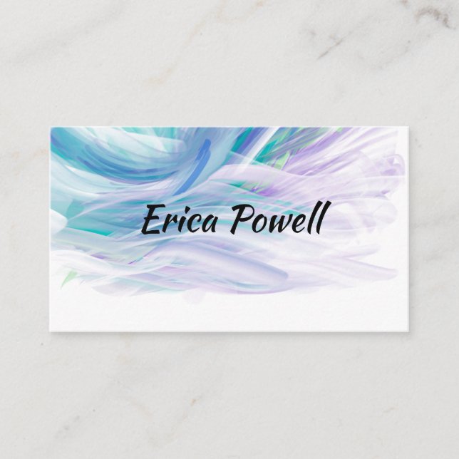 abstract painting  brush stroke artistic design  business card (Front)