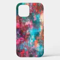 Abstract painting. Brushstrokes, spots of paint. M
