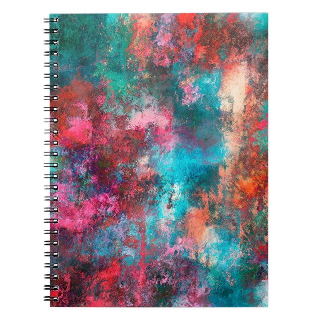 Abstract painting. Brushstrokes, spots of paint. M Notebook (Front)