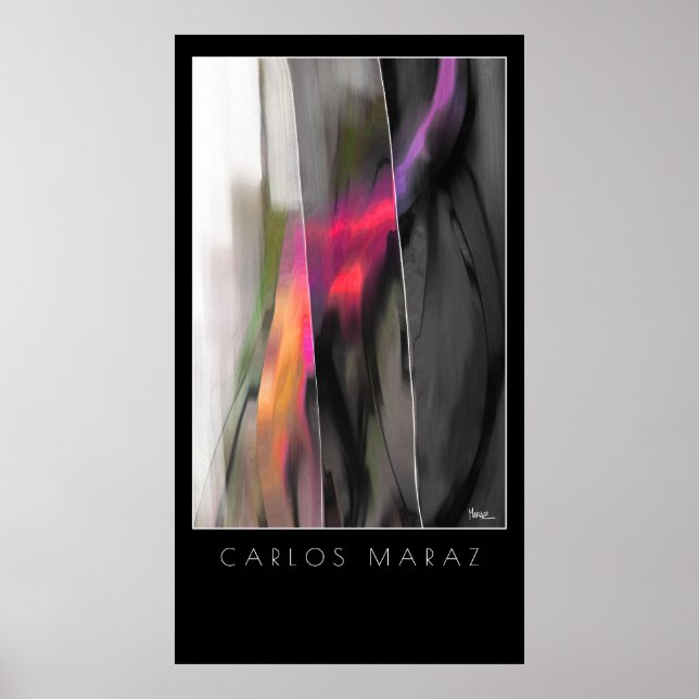 Abstract Painting by Carlos Maraz Art Print (Front)