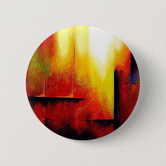 Abstract Painting by Hizli 6 Cm Round Badge (Front)