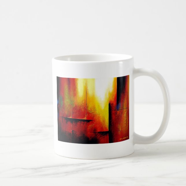 Abstract Painting by Hizli Coffee Mug (Right)