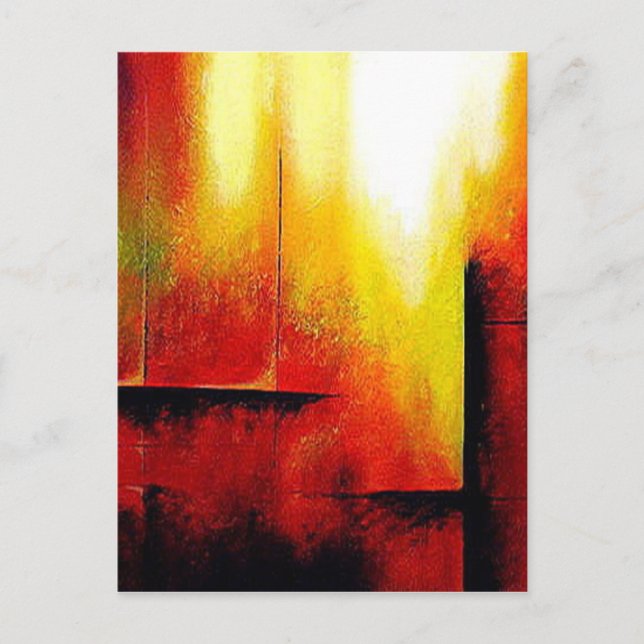 Abstract Painting by Hizli Postcard (Front)