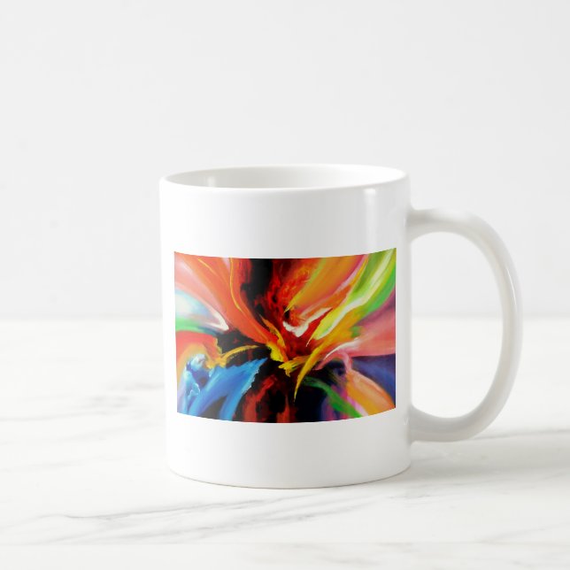 Abstract Painting by Serdar Hizli Coffee Mug (Right)