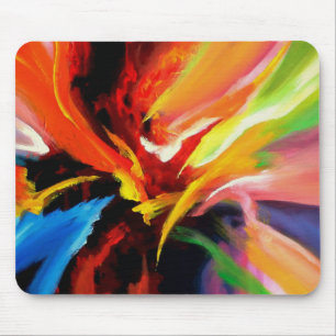 Abstract Painting by Serdar Hizli Mouse Pad