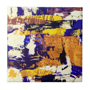 Abstract Painting Ceramic Tile