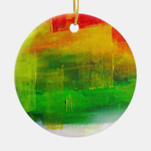 Abstract Painting Ceramic Tree Decoration