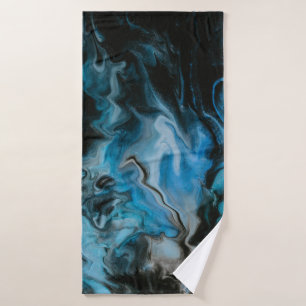 ABSTRACT PAINTING CLOSE-UP PHOTOGRAPHY BATH TOWEL