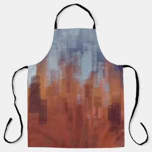 Abstract painting, colourful concrete wall. apron