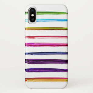 Abstract Painting Colourful Paint Brush Strokes iPhone X Case