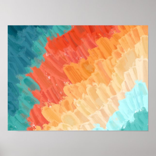 Abstract Painting Colourful Poster (Front)