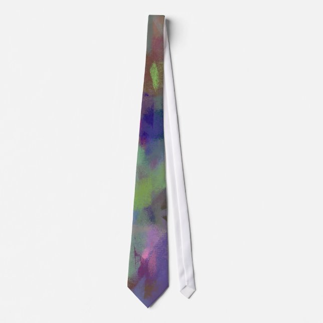 Abstract Painting Colours #80 Tie (Front)