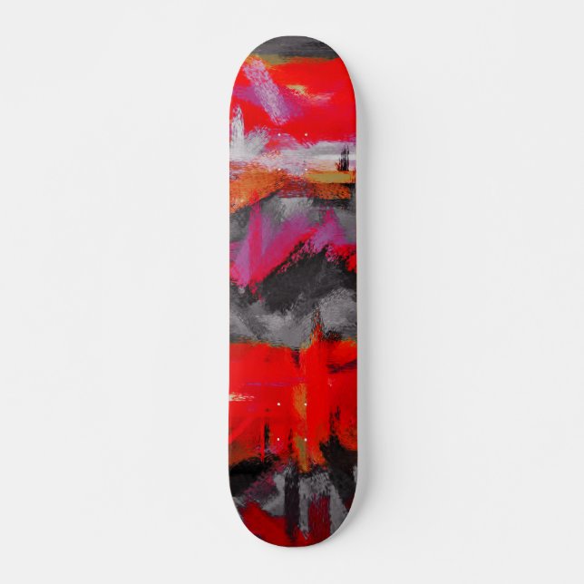 Abstract Painting Colours Skateboard (Front)